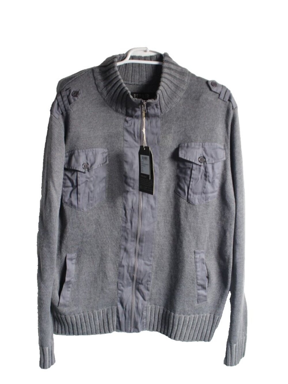 REPAIR Under Construction NWT gray Plaid Men's Med Joe Dahan Shirt NEW
